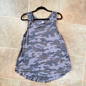 Old Navy Gray Camo Tank Top